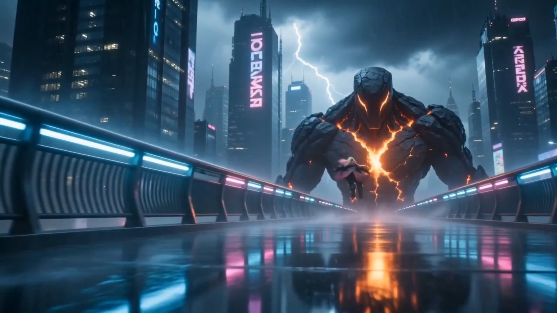 Neon Reckoning — Work